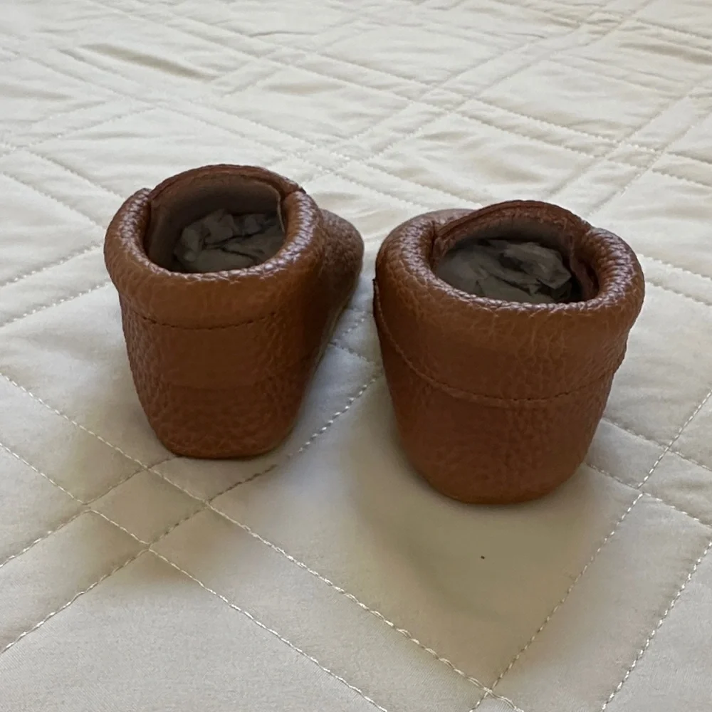 Monkey Feet Classic Brown Baby Mocs 6-12 M